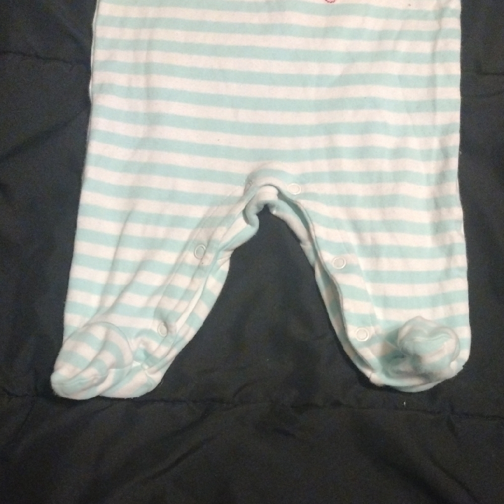 Aqua Striped Mermaid One Piece​​ - Picture 4 of 4